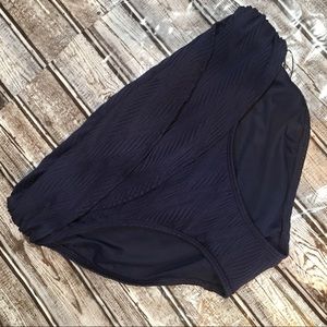 Calia overlap classic swim suit bottoms Med